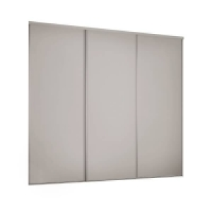 Steel, Mfc Classic 3 Door Sliding Wardrobe Kit Cashmere Panel (W)1760 x