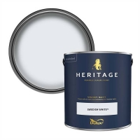 Homebase Dulux Heritage Dulux Heritage Matt Emulsion Paint - Swedish White - 2.5L