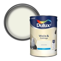 Homebase Dulux Dulux Jasmine White - Matt Emulsion Paint - 5L