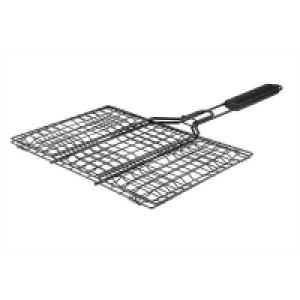 Nylon Handle, Wire Grill Basket Wit BBQ Buddy Flexible Grill Basket