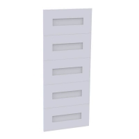 Homebase Self Assembly Required Fitted Bedroom Shaker 5 Drawer Chest Front - White