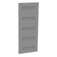 Homebase Self Assembly Required Fitted Bedroom Shaker 5 Drawer Chest Front - Grey