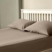 Homebase 100% Cotton Percale The Willow Manor 100% Cotton Percale Single Fitted Sheet - M