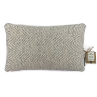 Homebase Cover 100% Pure New Woolcushion P Country Living Wool Herringbone Cushion - 30x50cm - Grey