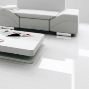 Bathroom, Bedroom, Kitchen, Living Falquon Flooring High Gloss MAX 8mm White Laminate Flooring