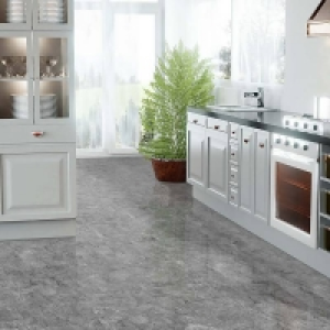 Bathroom, Bedroom, Kitchen, Living Falquon Flooring High Gloss Stone Effect Toscana Grigio 8mm