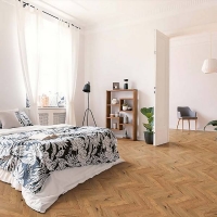 Homebase Yes Herringbone Parquet 14x90mm Smoked Brushed & Lacquered Engin