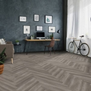 Homebase Spc Kraus Herringbone Luxury Vinyl Floor Tile Sample - Harpsden 