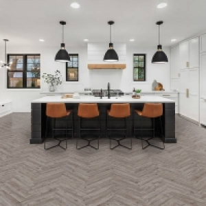 Homebase Spc Kraus Herringbone Luxury Vinyl Floor Tile Sample - Langley G