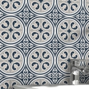 Fiore Vintage Floral Porcelain Wall & Floor Tile 200 x 200mm