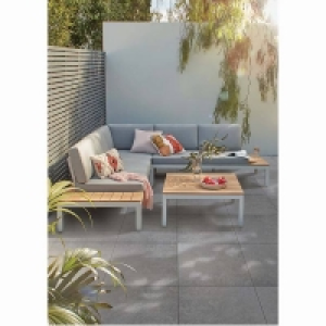 Homebase Porcelain Blue Stone Light Grey Matt Stone Effect Porcelain Outdoor Ti