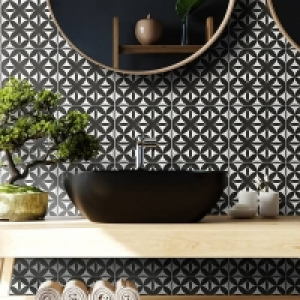 Fiore Eclipse Grey Porcelain Wall & Floor Tile 200 x 200mm -