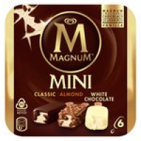 Ocado  Magnum Mini Classic, Almond & White Chocolate Ice Cream Loll