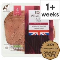 Tesco  Tesco 4 Roast Beef Slices 100G