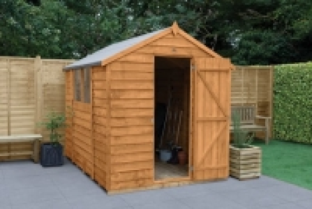 Forest Garden 8 x 6ft Overlap Apex Dip Treated Shed
