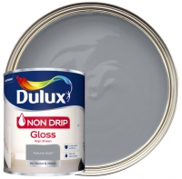 Wickes  Dulux Non Drip Gloss Paint - Natural Slate - 750ml