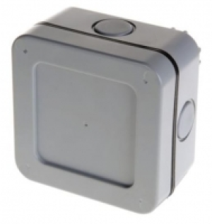 Wickes  Masterplug Exterior 5 Way Terminal Junction Box - Grey 100mm