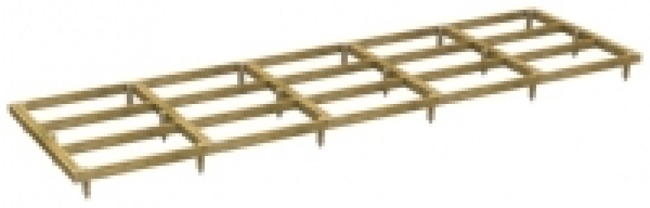 Power Sheds 20 x 6ft Pressure Treated Garden Building Base K