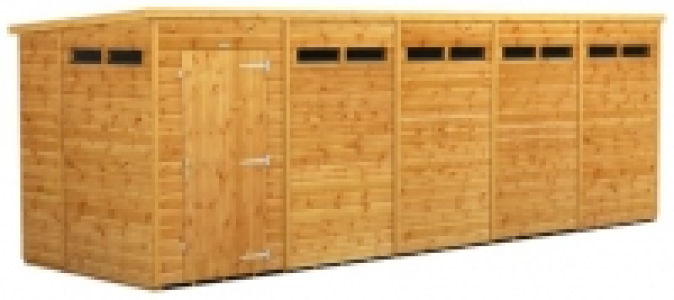 Power Sheds 20 x 6ft Pent Shiplap Dip Treated Security Shed