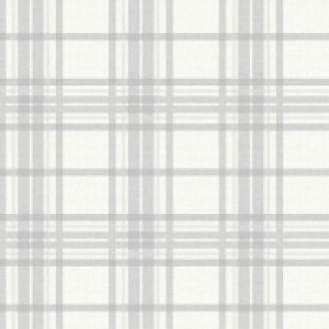Superfresco Easy Silver Country Tartan Wallpaper - 10m
