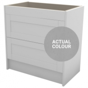 Wickes  Duarti By Calypso Highwood 800mm Full Depth 2 Drawer Floor S