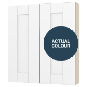 Wickes  Duarti By Calypso Highwood 600mm Slimline 2 Door Wall Hung U