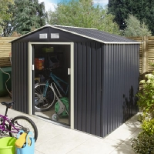 Rowlinson Trentvale 8 x 6ft Metal Apex Shed without Floor -
