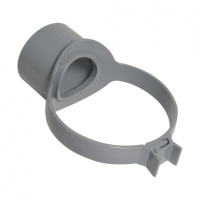 Wickes  FloPlast 110mm Soil Pipe Strap on Pipe Connector - Grey