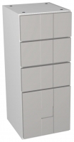 Wickes  Wickes Vermont Grey 4 Drawer Storage Unit - 300 x 735mm