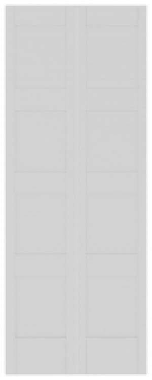 Wickes Marlow 4 Panel Shaker White Primed Bifold Solid Core