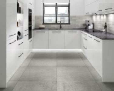 Wickes Boutique Flair Gradient Plain Grey Ceramic Wall Tile-