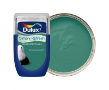 Wickes  Dulux Simply Refresh One Coat Feature Wall Paint - Emerald G