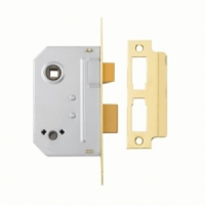 Wickes  Yale P-M236-PB-63 Bathroom Sashlock - Brass 64mm