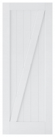 Wickes  LPD Internal Barn Primed White Solid Core Door - 686 x 1981m