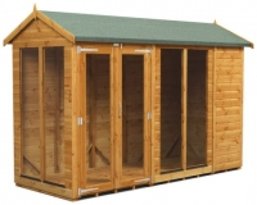 Power Sheds 10 x 4ft Apex Shiplap Dip Treated Summerhouse
