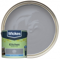 Wickes  Wickes Pewter - No. 220 Kitchen Matt Emulsion Paint - 2.5L