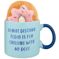BMStores  The Pet Parade Mug & Dog Toy - Donut Disturb Today Is For Ch