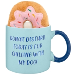 The Pet Parade Mug & Dog Toy - Donut Disturb Today Is For Ch