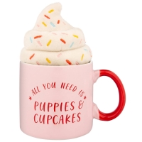 BMStores  The Pet Parade Mug & Dog Toy - All You Need Is Puppies and C