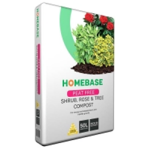 Homebase Peat Free Shrub Rose Tree Compost - 50L £6.95