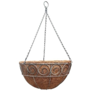 35 cm Distress Finish Hanging Basket with Coco Liner £2.50