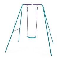 Homebase  Plum Single Swing Set - Purple/Teal