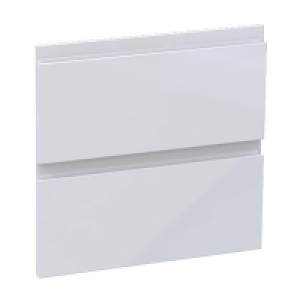 Homebase  Fitted Bedroom Handleless 2 Drawer Chest Front - White