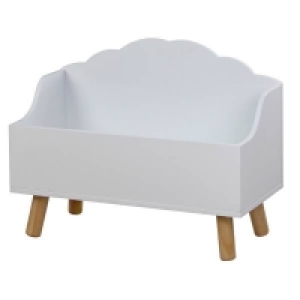 Homebase  Kids Open Toy Chest White - 580 x 280 x 450mm