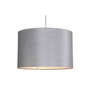 Homebase  Silk Lamp Shade - Slate Grey