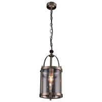 Homebase  Lara Lantern Antique Brass Ceiling Light