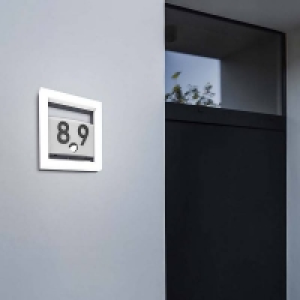 Lutec Alice LED Door Number Light with PIR Motion Sensor