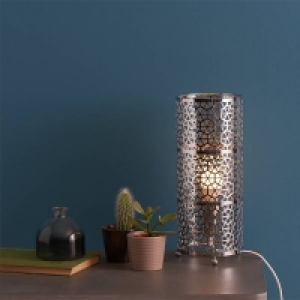 Pandora Metal Table Lamp - Chrome