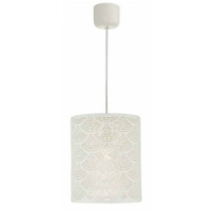 Deco Porcelain Pendant Ceiling Light - White