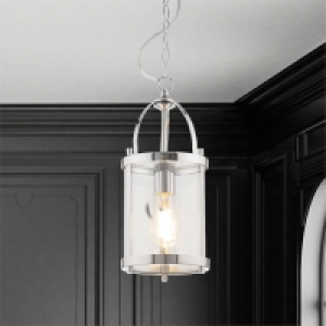 Lara Lantern Pendant Light - Chrome